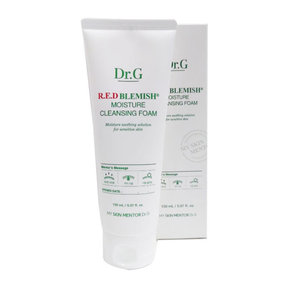 Dr.G Red Blemish Moisture Cleansing Foam 150ml – Gentle Hydrating Facial Cleanser