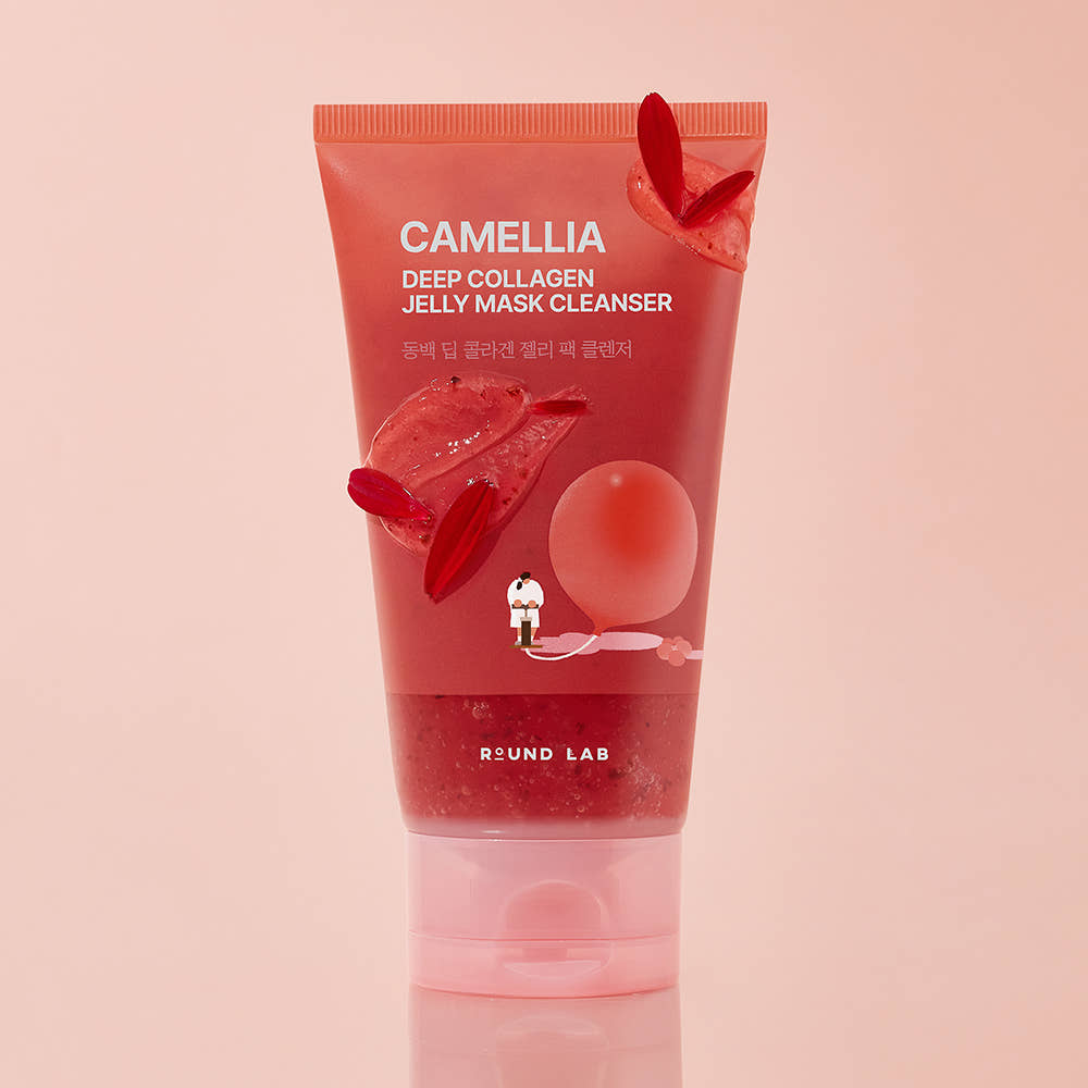 ROUND LAB Camellia Deep Collagen Jelly Pack Cleanser 150ml – Elasticity & Deep Pore Cleansing