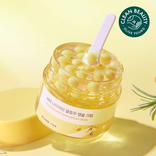 Round Lab Vita Niacin Glow Capsule Cream 50ml | Brightening & Hydrating Glow Cream