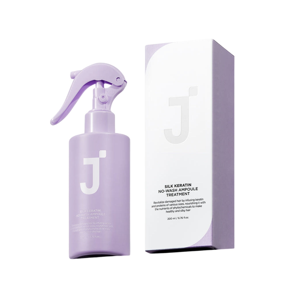 JSoop Silk Keratin Protein No-Wash Ampoule Treatment 200ml – Leave-in Hair Repair for Damaged, Dry Hair