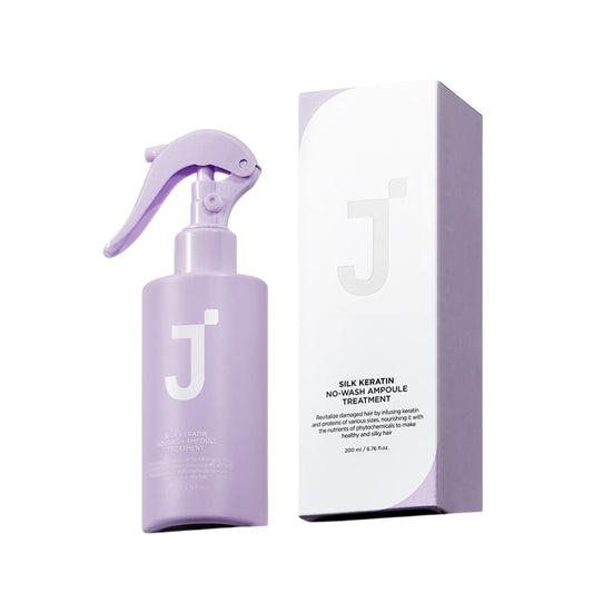 JSoop Silk Keratin Protein No-Wash Ampoule Treatment 200ml – Leave-in Hair Repair for Damaged, Dry Hair