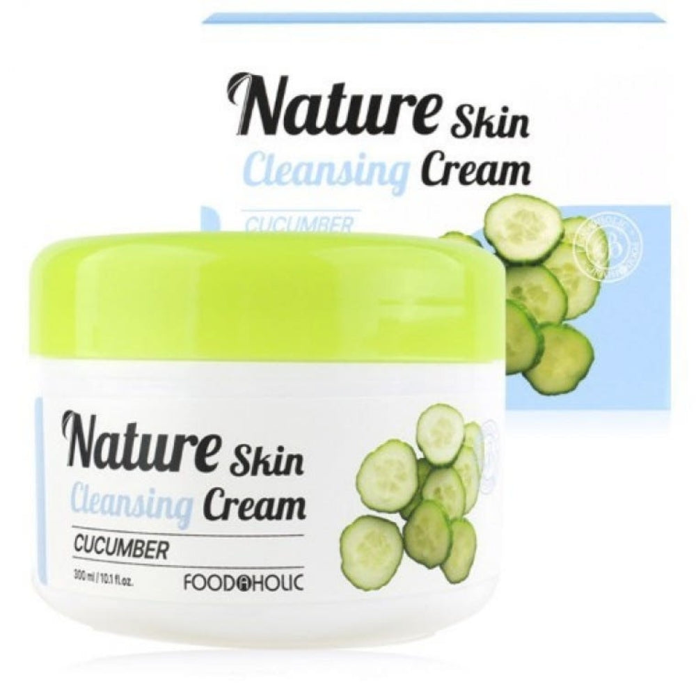 Foodaholic Nature Skin Cleansing Cream 300ml – Cucumber Moisturizing & Refreshing Cleanser