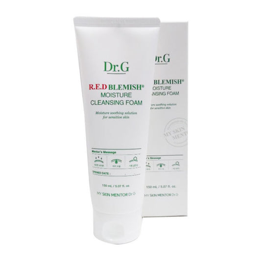 Dr.G Red Blemish Moisture Cleansing Foam 150ml – Gentle Hydrating Facial Cleanser