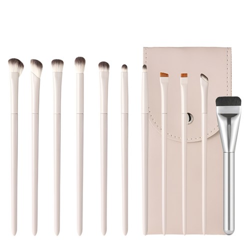 Mior Eye Makeup Brush 11-Piece Set with Pouch