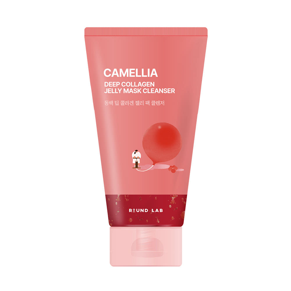 ROUND LAB Camellia Deep Collagen Jelly Pack Cleanser 150ml – Elasticity & Deep Pore Cleansing