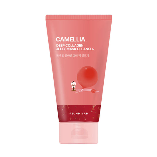ROUND LAB Camellia Deep Collagen Jelly Pack Cleanser 150ml – Elasticity & Deep Pore Cleansing