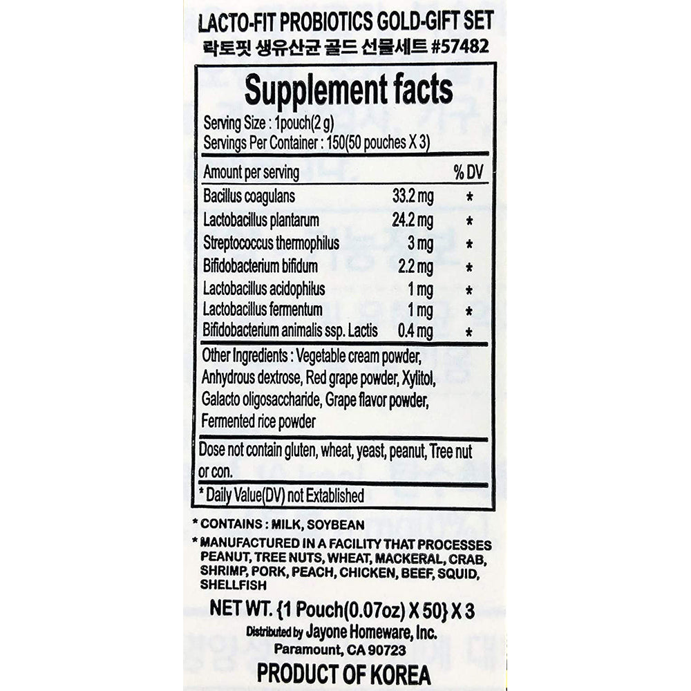 [Chong Kun Dang] Lacto-Fit ProBiotics Gold (3 Pack)