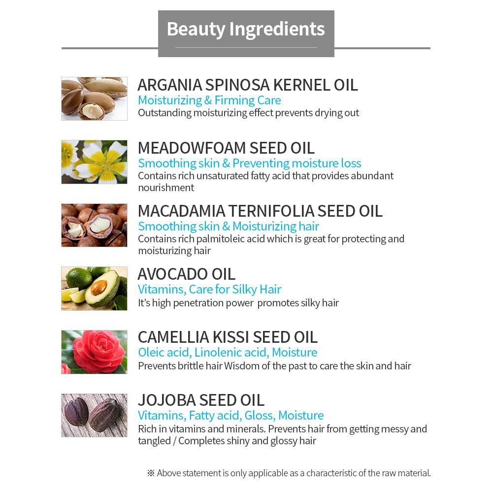 Magical Hair Essence & Treatment with 6 Natural Oil Complex (Argan,camllia,jojoba,meadow Form Seed,macadamia,abocado Oil) - PACK OF